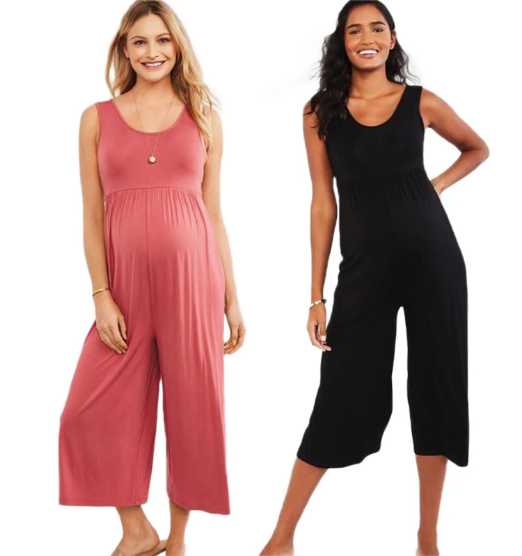 Pregnant Women Jumpsuit Simple Ladies Jumpsuits Solid Color Wide Leg Pants Cropped Pants Maternity, Picture shown
Pregnant Women Jumpsuit Simple Ladies Jumpsuits Solid Color Wide Leg Pants Cropped Pants Maternity, Picture shown