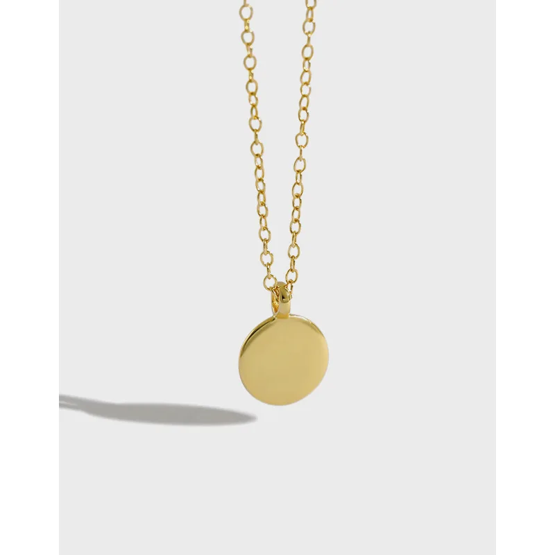 14K Gold High Quality 925 Silver Jewelry Trendy Plain Disc Coin Pendant Necklace, Silver,gold
14K Gold High Quality 925 Silver Jewelry Trendy Plain Disc Coin Pendant Necklace, Silver,gold