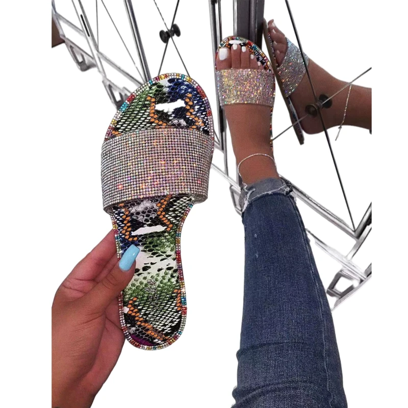 Best Sell Casual Crystal Slip On Shoes Bling Beach Slipper Women's Sandals
Best Sell Casual Crystal Slip On Shoes Bling Beach Slipper Women's Sandals