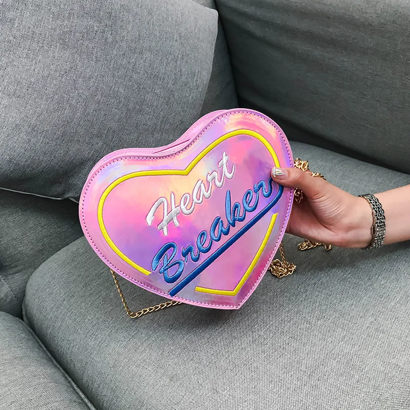 2020 New Fashion Laser Heart Embroidered Letter Crossbody Bag for Women Shoulder Chain Bag Purses and Handbags Ladies Small Bag
2020 New Fashion Laser Heart Embroidered Letter Crossbody Bag for Women Shoulder Chain Bag Purses and Handbags Ladies Small Bag