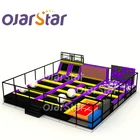 Worldstar custom big indoor professional commercial amusement trampoline park equipment