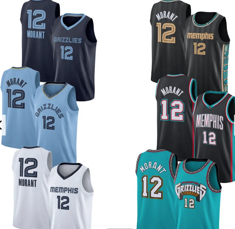 Grizzlies jersey player #12Ja Morant jersey embroidery basketball uniform, Custom color
Grizzlies jersey player #12Ja Morant jersey embroidery basketball uniform, Custom color