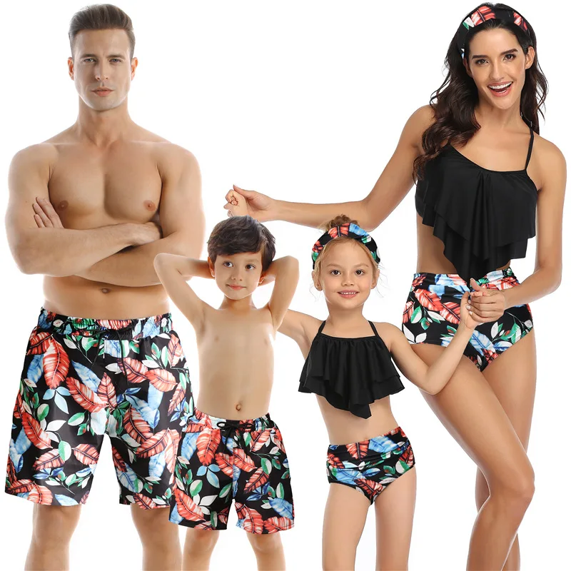 S0358A 2021 New fashion high quality hot sale solid color nylon swimsuit Family fitted swimwear, Picture
S0358A 2021 New fashion high quality hot sale solid color nylon swimsuit Family fitted swimwear, Picture
