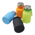 Latest Style Non-Toxic Foldable Silicone Collapsible Sport Water Bottle