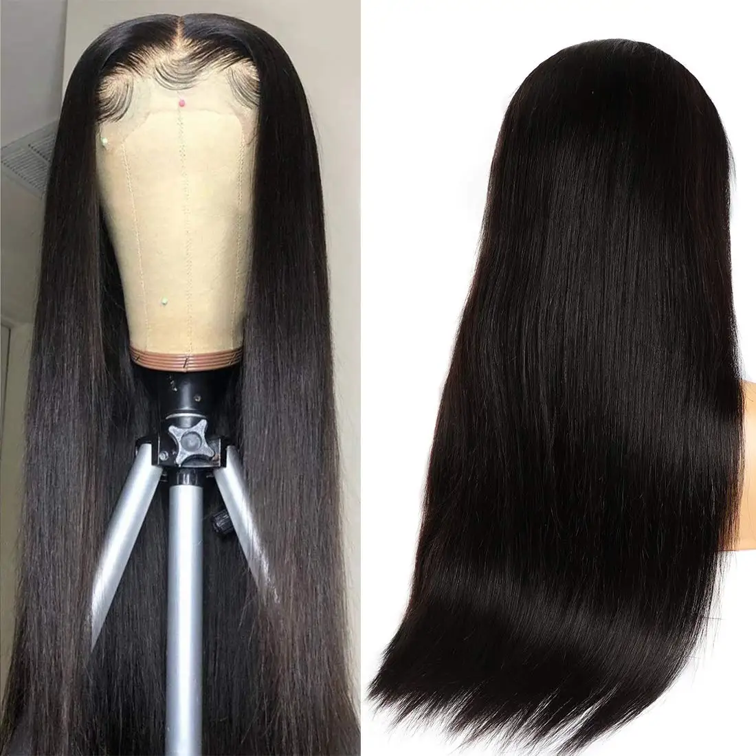 13x4 Brazilian 150% Density Straight Lace Front Human Hair Wigs with Baby Hair for Black Women
13x4 Brazilian 150% Density Straight Lace Front Human Hair Wigs with Baby Hair for Black Women