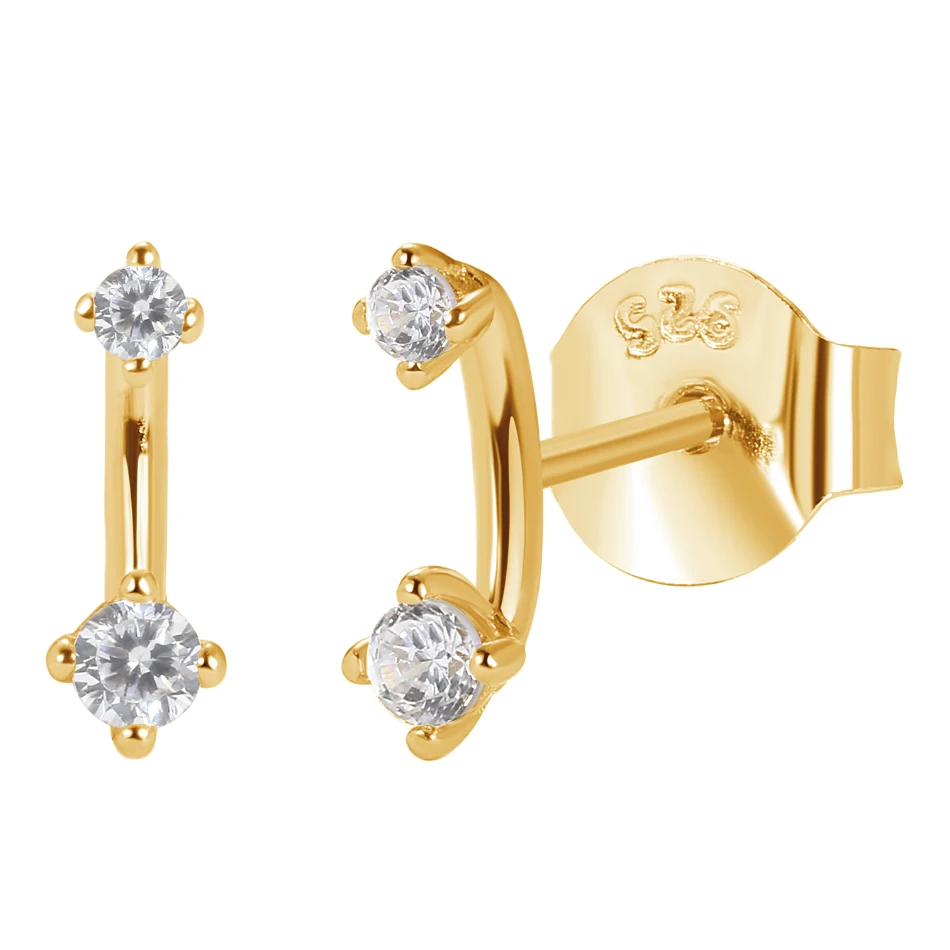 factory wholesale fashion 925 sterling silver women jewelry 18k gold plated tiny stacked diamond stud earrings
factory wholesale fashion 925 sterling silver women jewelry 18k gold plated tiny stacked diamond stud earrings