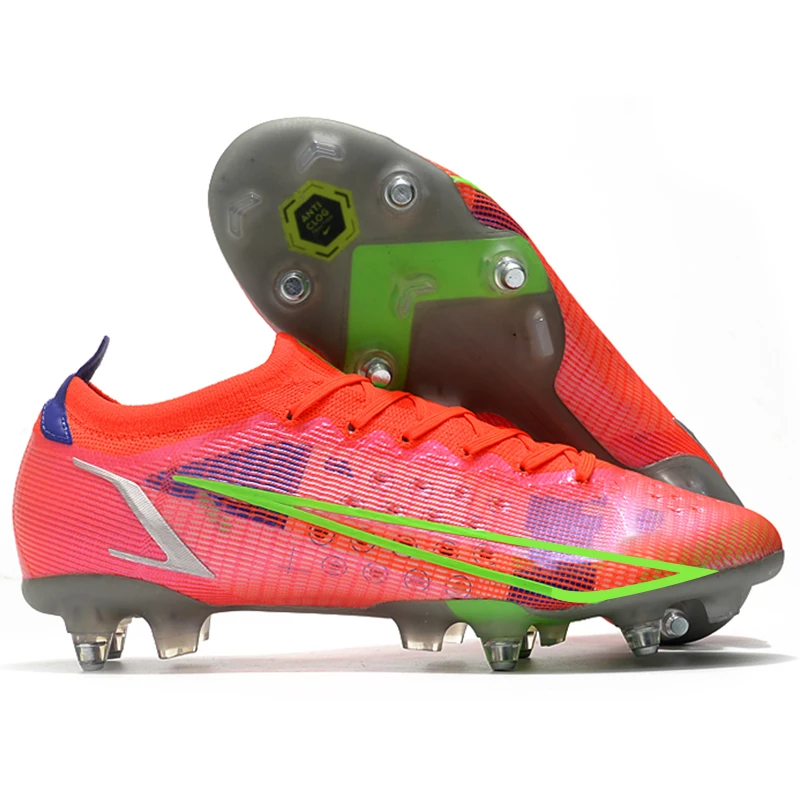 Wholesale Football Boots Men Football Cleats Soccer Boots Teenager Ankle High Tops Football Shoes SG Training Sneaker
Wholesale Football Boots Men Football Cleats Soccer Boots Teenager Ankle High Tops Football Shoes SG Training Sneaker