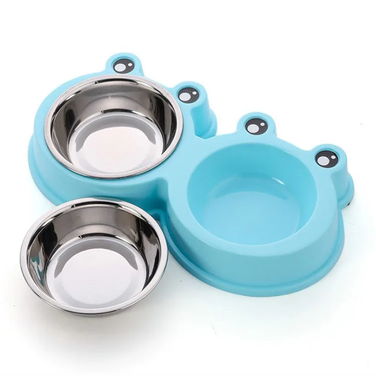 Pet Supplies Bowl Anti slip Easy to Clean and Environmentally Friendly Two-bowl Pet Products Store Frog Shaped Pet Double Bowl, Customized
Pet Supplies Bowl Anti slip Easy to Clean and Environmentally Friendly Two-bowl Pet Products Store Frog Shaped Pet Double Bowl, Customized