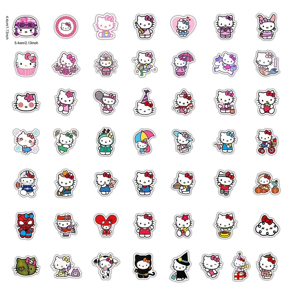 50PCS kawaii Hello Kitty Graffiti Sticker Cute Cartoon Mobile Phone Water Cup Flat Luggage PVC Waterproof Sticker, Cmyk
50PCS kawaii Hello Kitty Graffiti Sticker Cute Cartoon Mobile Phone Water Cup Flat Luggage PVC Waterproof Sticker, Cmyk