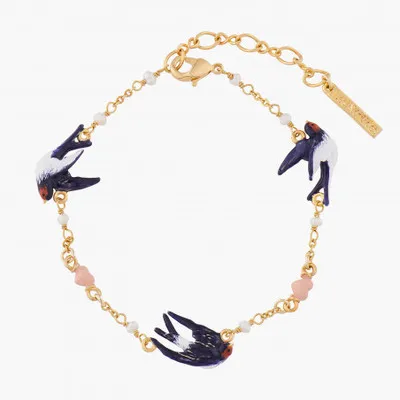 European and American INS style enameled swallow irregular earrings bracelet set vintage fashion women French
European and American INS style enameled swallow irregular earrings bracelet set vintage fashion women French