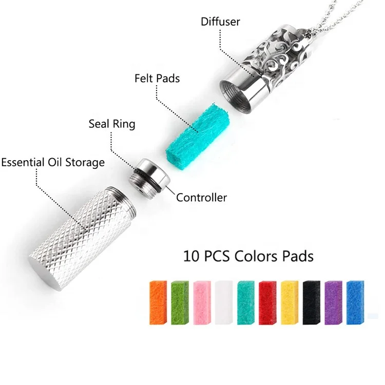 Stainless Steel Locket Jewelry Hollow Design Container Pendant Glass Bottle Perfume Diffuser Aromatherapy Necklace
Stainless Steel Locket Jewelry Hollow Design Container Pendant Glass Bottle Perfume Diffuser Aromatherapy Necklace