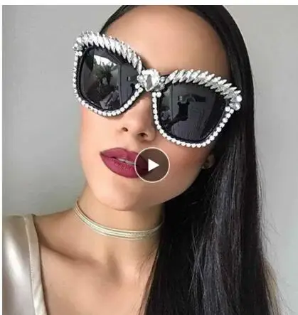 Cat Eye Sunglasses Women Brand Designer Luxury Crystal Sexy Sunglasses Rhinestone Fashion Shades Oculos De Sol Feminino
Cat Eye Sunglasses Women Brand Designer Luxury Crystal Sexy Sunglasses Rhinestone Fashion Shades Oculos De Sol Feminino