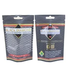 Custom printed stand up pouch foil laminated plastic flower leaf packaging ziplock bag