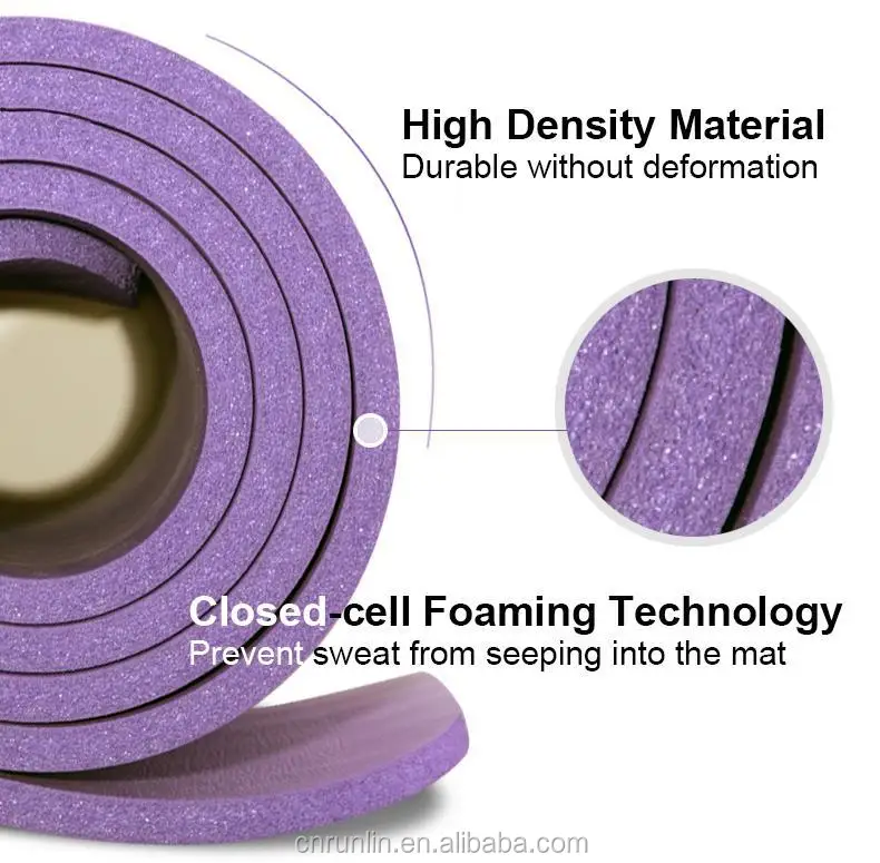 Yoga-im Freien Mat Solider Color Anti Tear-Antibeleg 183*61*1CM Turnhalle Pilates NBR 0