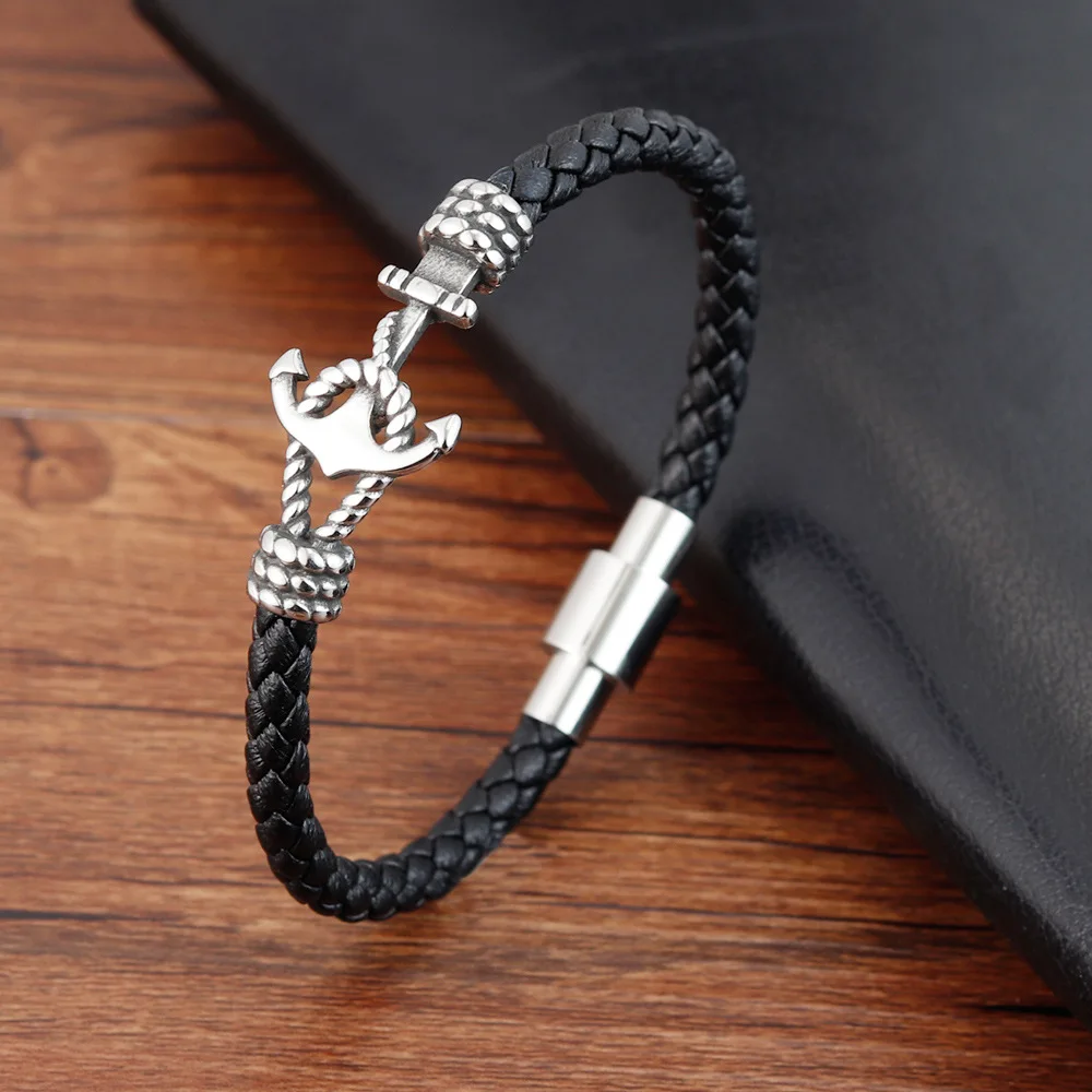 Christmas Gift Mens Jewelry Bangle Vintage Anchor Genuine Leather Cuff Charm Bracelet
Christmas Gift Mens Jewelry Bangle Vintage Anchor Genuine Leather Cuff Charm Bracelet