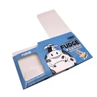 Milk Carton Shape White Paper Cardboard Candy Box With Pvc Clear Window