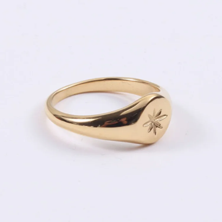 Stainless Steel Plated 18K Gold Finger Ring Design Women Jewelry Signet Ring North Star Ring, Gold, silver, rose gold, black
Stainless Steel Plated 18K Gold Finger Ring Design Women Jewelry Signet Ring North Star Ring, Gold, silver, rose gold, black