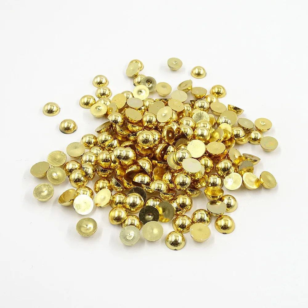 Half Round ABS Pearl Gold Silver 3mm 4mm 5mm Flat Bottom ABS Bulk Pearl DIY Nail Art
Half Round ABS Pearl Gold Silver 3mm 4mm 5mm Flat Bottom ABS Bulk Pearl DIY Nail Art