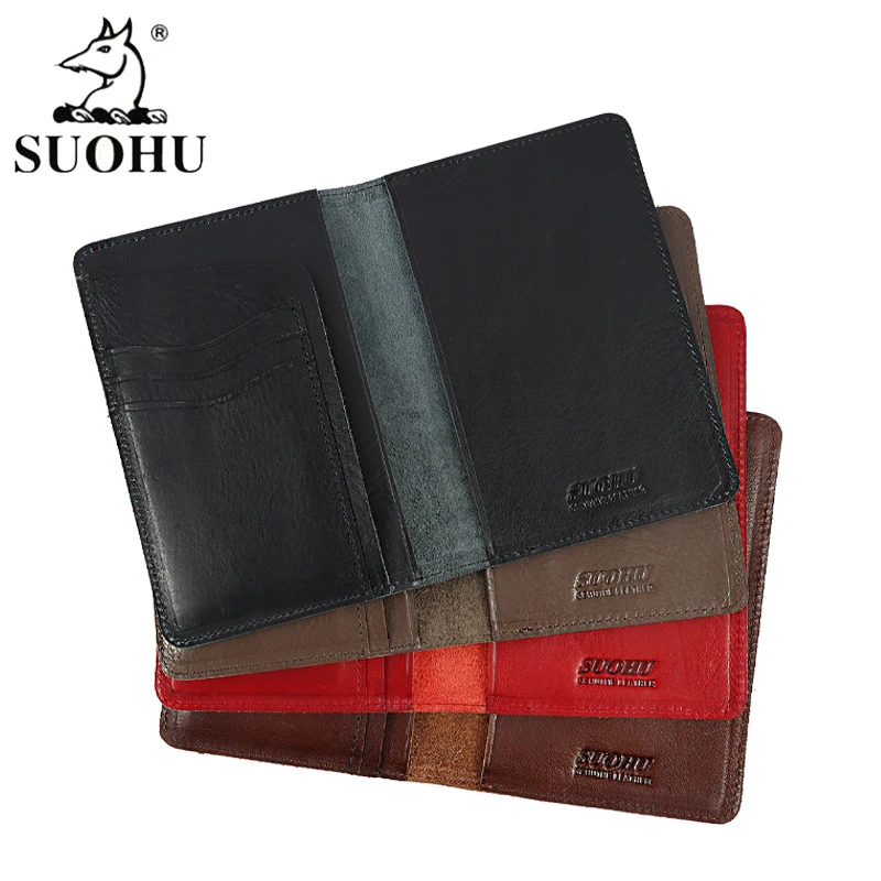 SUOHU Dropship Customized Logo Genuine Leather Passport Cover Business Travel Wallet Passport Holder, Customized color
SUOHU Dropship Customized Logo Genuine Leather Passport Cover Business Travel Wallet Passport Holder, Customized color