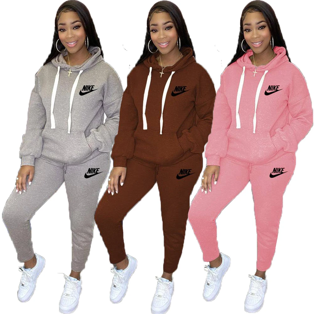 New Upgrade Nike High Quality Winter Pullover Solid Color Sweatsuit Women Joggers Sport Long Sleeve 2 Piece Hooded Tracksuit
New Upgrade Nike High Quality Winter Pullover Solid Color Sweatsuit Women Joggers Sport Long Sleeve 2 Piece Hooded Tracksuit