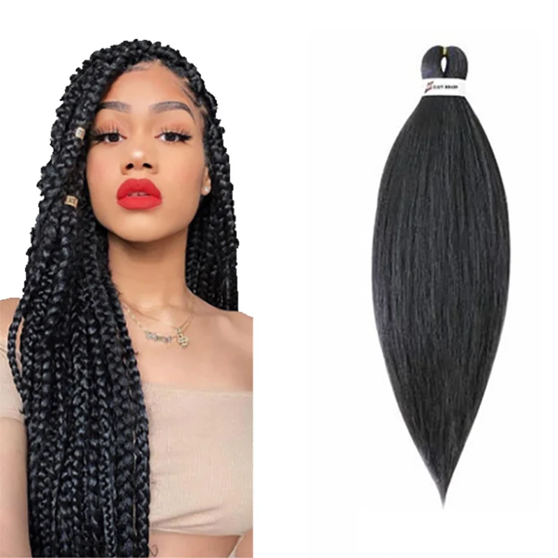 Braiding Hair Pre Stretched Wholesale Extensions 26 Inch 90g Synthetic Low Temperature Fiber Hot Water set Pre Stretched braids, Black brown red pink purple
Braiding Hair Pre Stretched Wholesale Extensions 26 Inch 90g Synthetic Low Temperature Fiber Hot Water set Pre Stretched braids, Black brown red pink purple