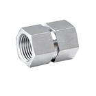 3/4 inch Female to 3/4 inch Female Threaded Hex Coupling Stainless Steel Quick Connect Pipe Fitting