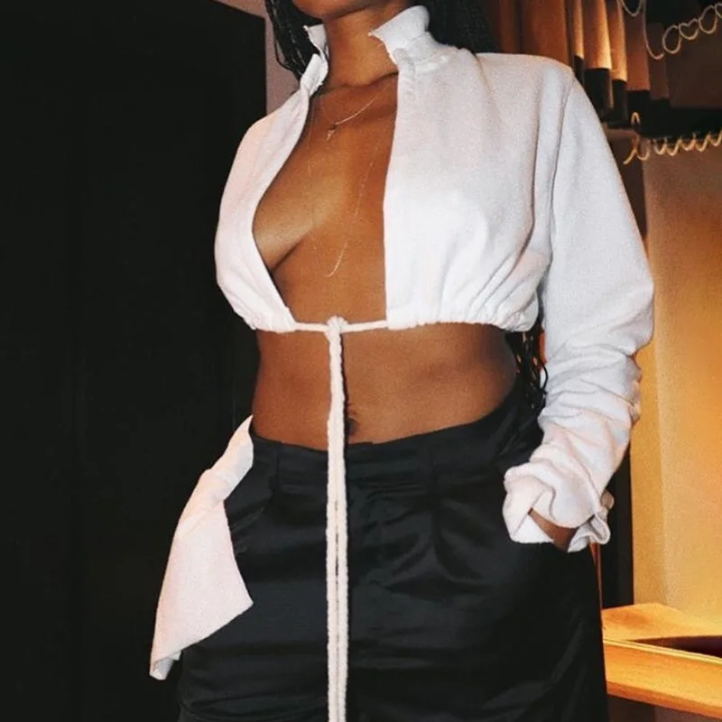 Yingchao Hot 2020 Fall Trendy New Arrivals Casual Sexy Crop Top Cardigan Bandage Long Sleeve Loose Hip Hop Sweatshirts Women
Yingchao Hot 2020 Fall Trendy New Arrivals Casual Sexy Crop Top Cardigan Bandage Long Sleeve Loose Hip Hop Sweatshirts Women