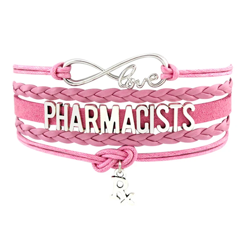 

Factory Physician Medical Assistant Technician Research Student Doctor Pharmacy Pharmacist Pharm tech Pharmacologist Bracelets, Silver plated