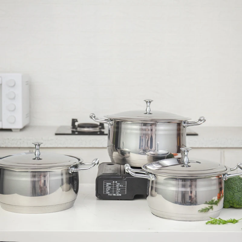 Happycooking neoflam cookware set good quality kitchen cooking cookware stainless neoflam cookware set, Light grey
Happycooking neoflam cookware set good quality kitchen cooking cookware stainless neoflam cookware set, Light grey