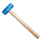 High quality white head natural rubber head sledge hammer rubber hammer with wooden handle