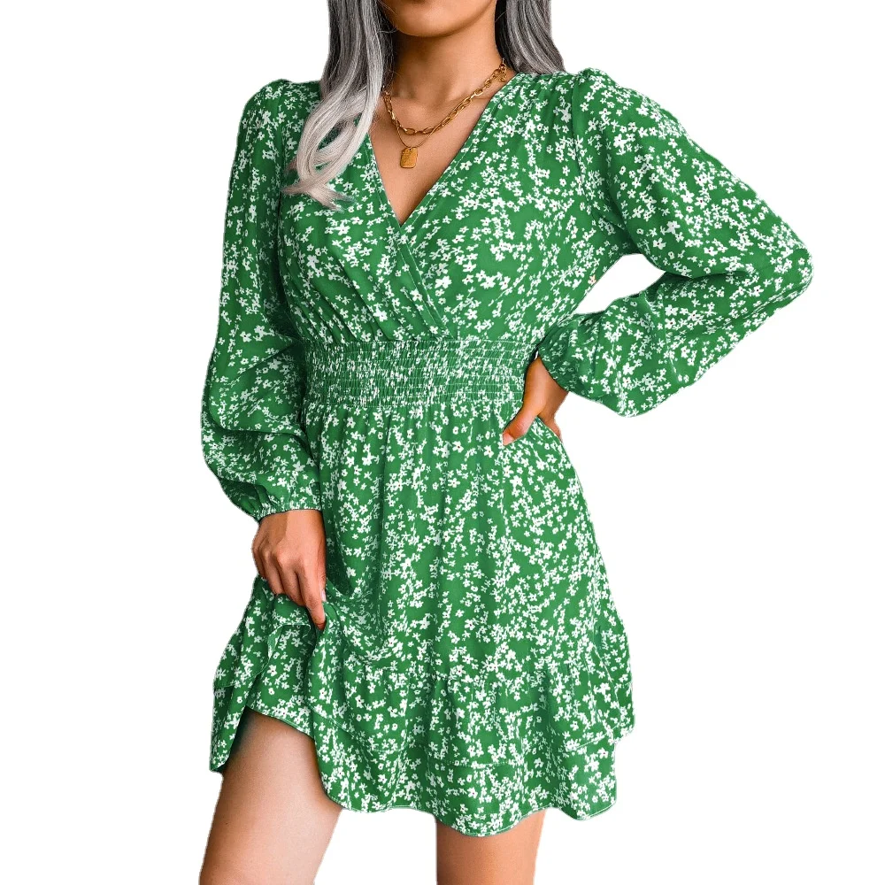 Sweet Office Lady Dress Autumn Beauty Clothes Fancy Sexy Dress Winter Fashion Casual Floral Ruffle Chiffon Party Dress for Women, Yellow, red, green
Sweet Office Lady Dress Autumn Beauty Clothes Fancy Sexy Dress Winter Fashion Casual Floral Ruffle Chiffon Party Dress for Women, Yellow, red, green