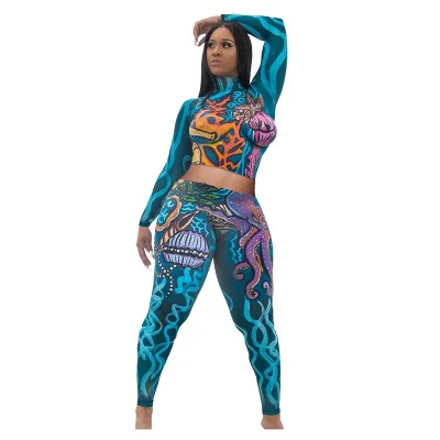 B35427A 2021 Ready to ship hot women digital print two pieces pants set, Black/white/pink/gray/green
B35427A 2021 Ready to ship hot women digital print two pieces pants set, Black/white/pink/gray/green