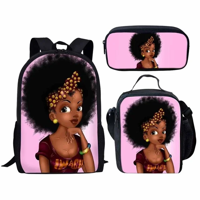 Latex Custom Design 3 Pcs/Set School Shoulder Bags Kids School Backpacks Bookbags African American Art School Bags for Teenagers, Customized your own school backpack
Latex Custom Design 3 Pcs/Set School Shoulder Bags Kids School Backpacks Bookbags African American Art School Bags for Teenagers, Customized your own school backpack
