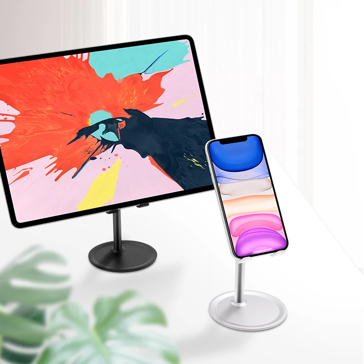 Suitable for mobile phones / for tablet within 12.9 inches hot sell for phone holder stand, Silver/black
Suitable for mobile phones / for tablet within 12.9 inches hot sell for phone holder stand, Silver/black