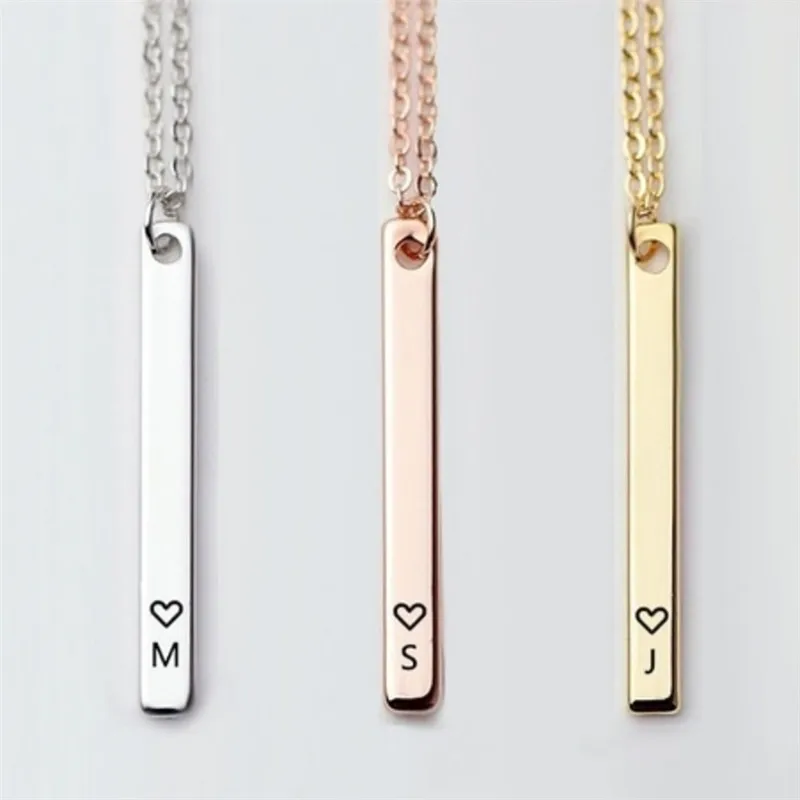 Minimalist Silver Gold 26 Initial Letter Heart Choker Necklace Initial Custom Bar Necklace
Minimalist Silver Gold 26 Initial Letter Heart Choker Necklace Initial Custom Bar Necklace