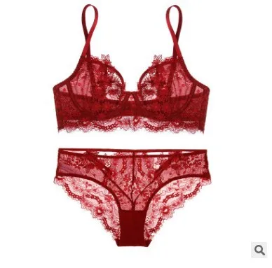 2-Piece Lace Bra Set 4 Colors Women Floral Transparent Bra Underwire + Panty Lingerie Set Fashion Sexy Underwear, Customized
2-Piece Lace Bra Set 4 Colors Women Floral Transparent Bra Underwire + Panty Lingerie Set Fashion Sexy Underwear, Customized
