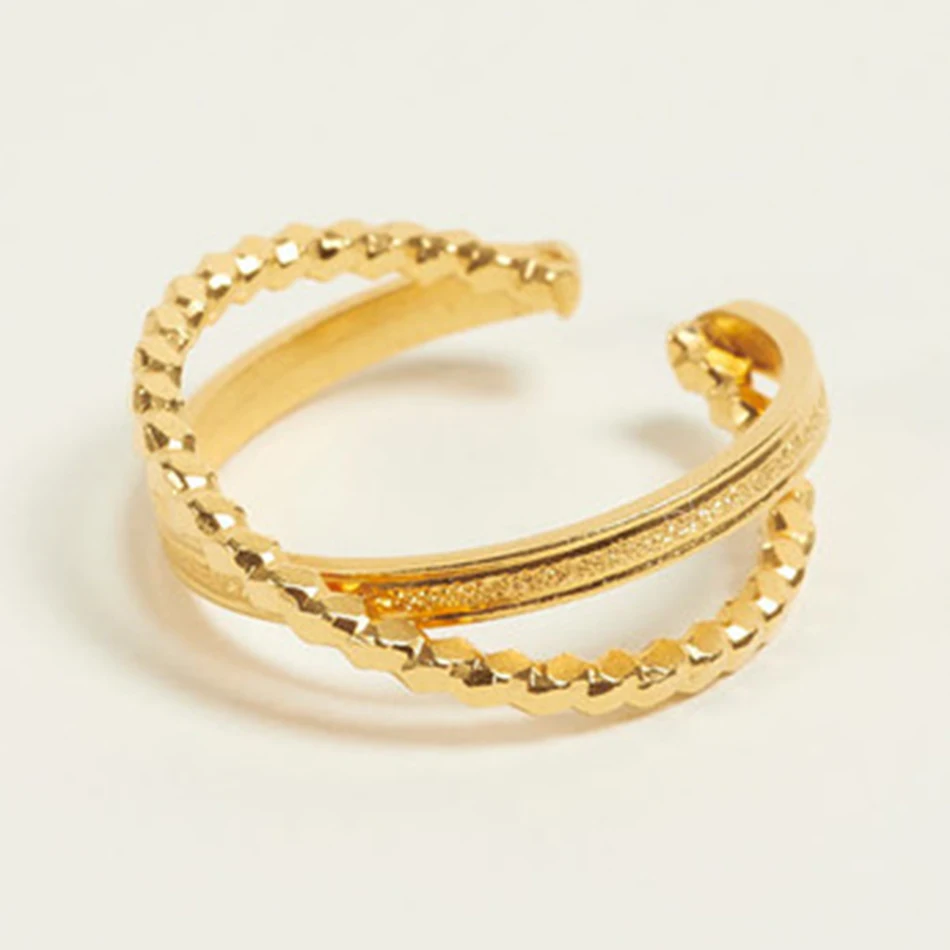 wholesale oem jewelry 925 sterling silver trendy jewelry 14k gold plated twist adjustable ring for women
wholesale oem jewelry 925 sterling silver trendy jewelry 14k gold plated twist adjustable ring for women