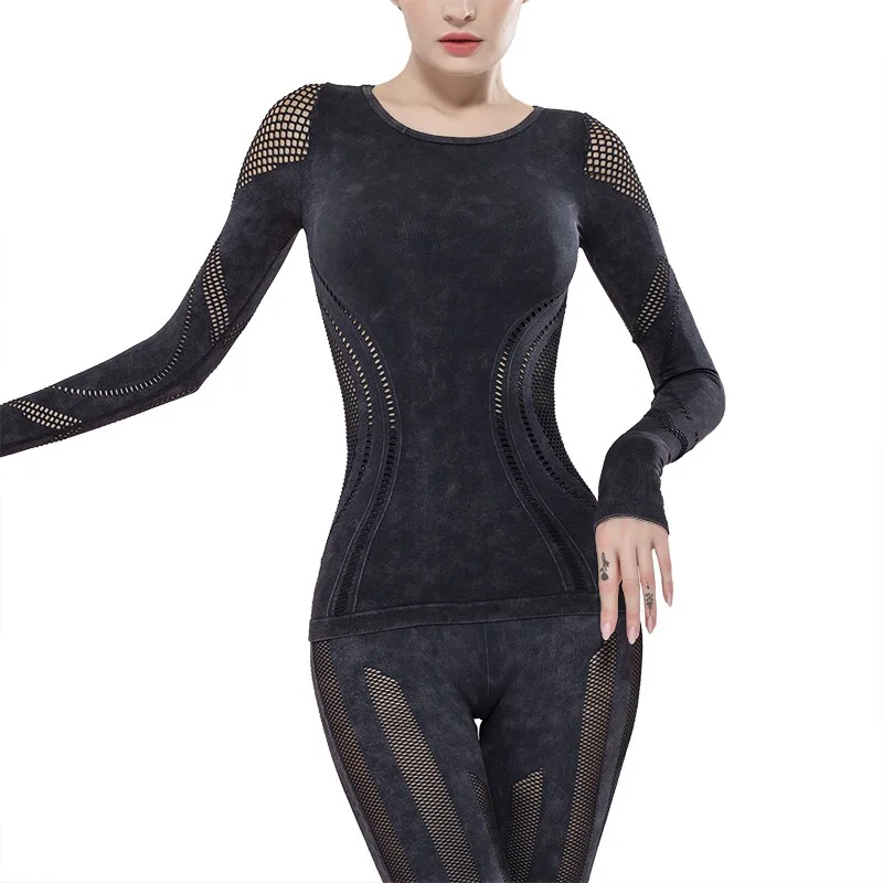 NUSPIRE Nylon Spandex Female Long Sleeve Hollow Out Yoga Sports Top, Black,green,purple,blue
NUSPIRE Nylon Spandex Female Long Sleeve Hollow Out Yoga Sports Top, Black,green,purple,blue