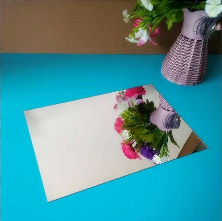 3D Mirrors Wall Sticker Self-adhesive Tiles Mirror Wall Stickers for Home Decor simple mirror wall sticker