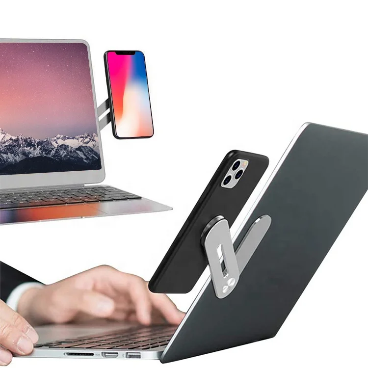 Metal laptop expansion compatible for mobile phone holder magnetic phone holder for laptop computer mobile stand, Silver
Metal laptop expansion compatible for mobile phone holder magnetic phone holder for laptop computer mobile stand, Silver
