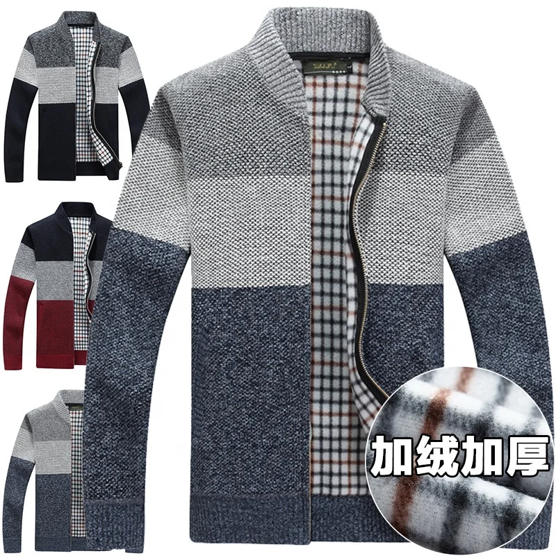 winter O Neck Long Sleeve Grey Color Block Zip Up Mens Cardigan Sweater For Men
winter O Neck Long Sleeve Grey Color Block Zip Up Mens Cardigan Sweater For Men