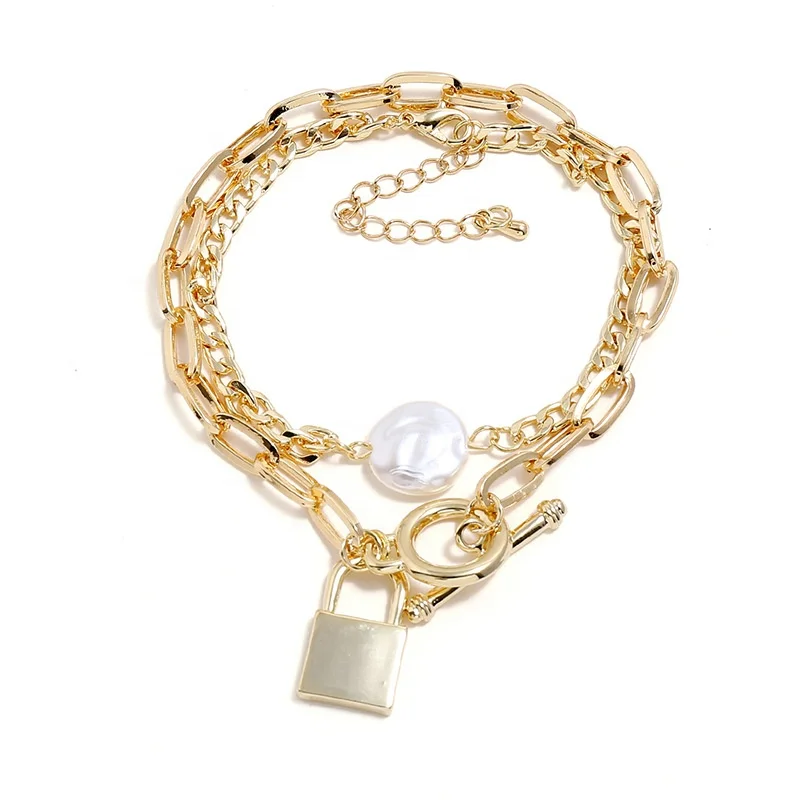 2020 Hot Fashion Women 2 Piece Gold Plated Key And Lock Link Adjustable Charm Bracelets For Girls, Picture
2020 Hot Fashion Women 2 Piece Gold Plated Key And Lock Link Adjustable Charm Bracelets For Girls, Picture