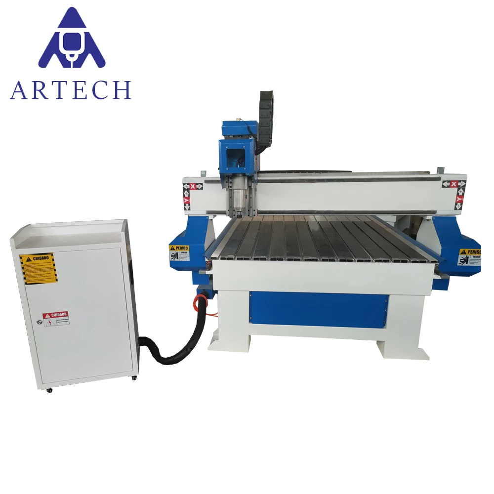 1212 3 axis wood cnc router engraving machine with T.slot table