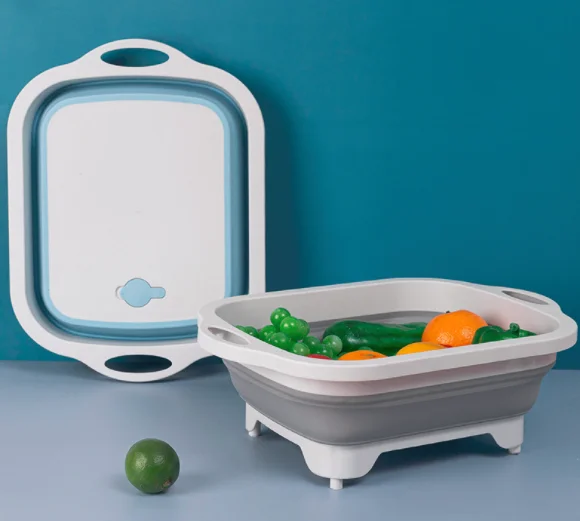Foldable Cutting Board Chopping Blocks Tool Silicone Drain Cutting Board Basket Dish Tub With Draining Plug Fruit Washing Basket
Foldable Cutting Board Chopping Blocks Tool Silicone Drain Cutting Board Basket Dish Tub With Draining Plug Fruit Washing Basket