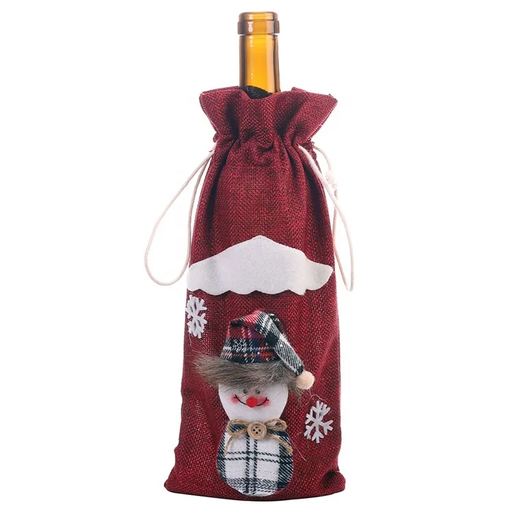 Newest Christmas Party Favors Supplies Santa Bottle Cover Red Wine Bottle Cover Bags Snowman, Red, green, beige
Newest Christmas Party Favors Supplies Santa Bottle Cover Red Wine Bottle Cover Bags Snowman, Red, green, beige