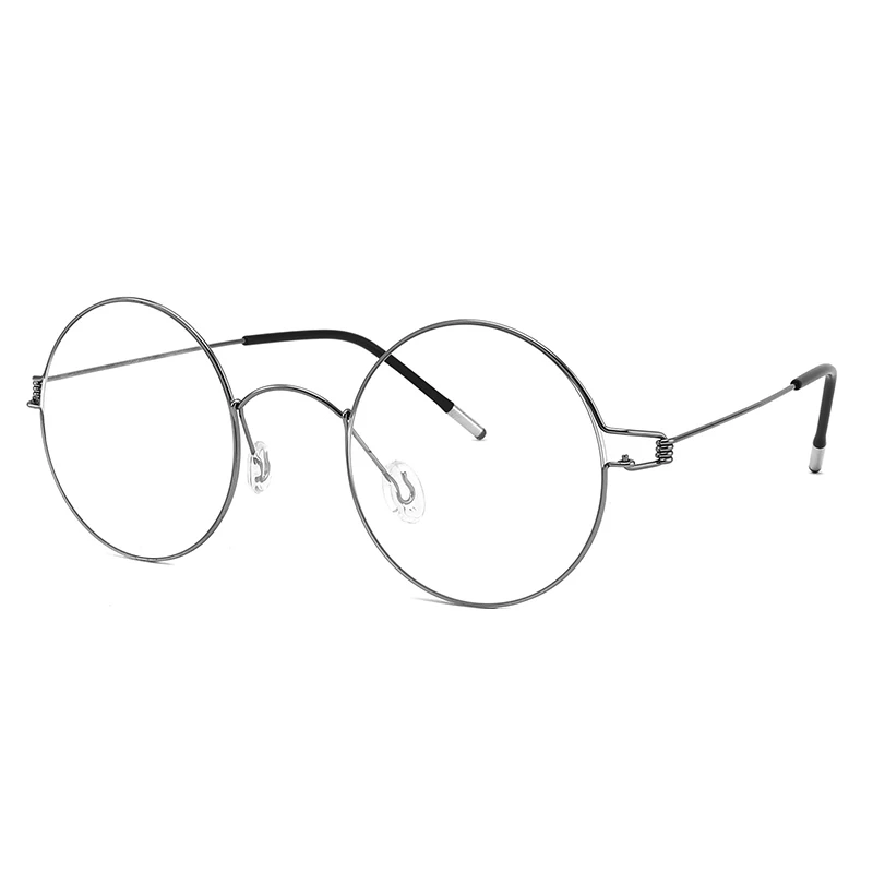 

2021 Round Retro Metal Glasses Frame Women Prescription Eyeglasses Men 2020 New Korea Optical Eyewrar, As pictures