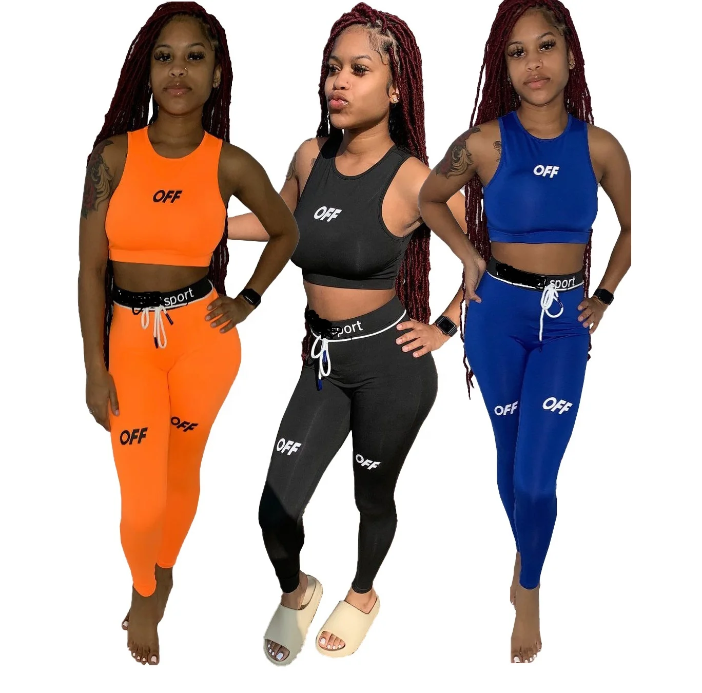 YD High quality 2021 letter print 2 piece fitness leggings bra tank top set sport yoga clothing women gym wear
YD High quality 2021 letter print 2 piece fitness leggings bra tank top set sport yoga clothing women gym wear