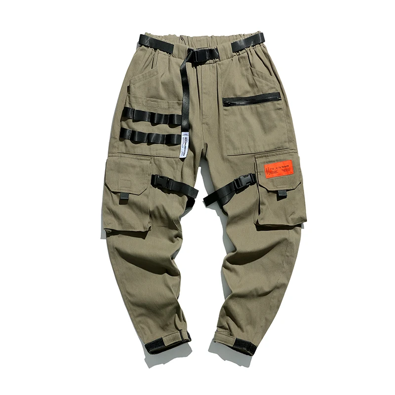 2020 new modle high quality big pocket hip hop pants men work out pants multi pocket pants men