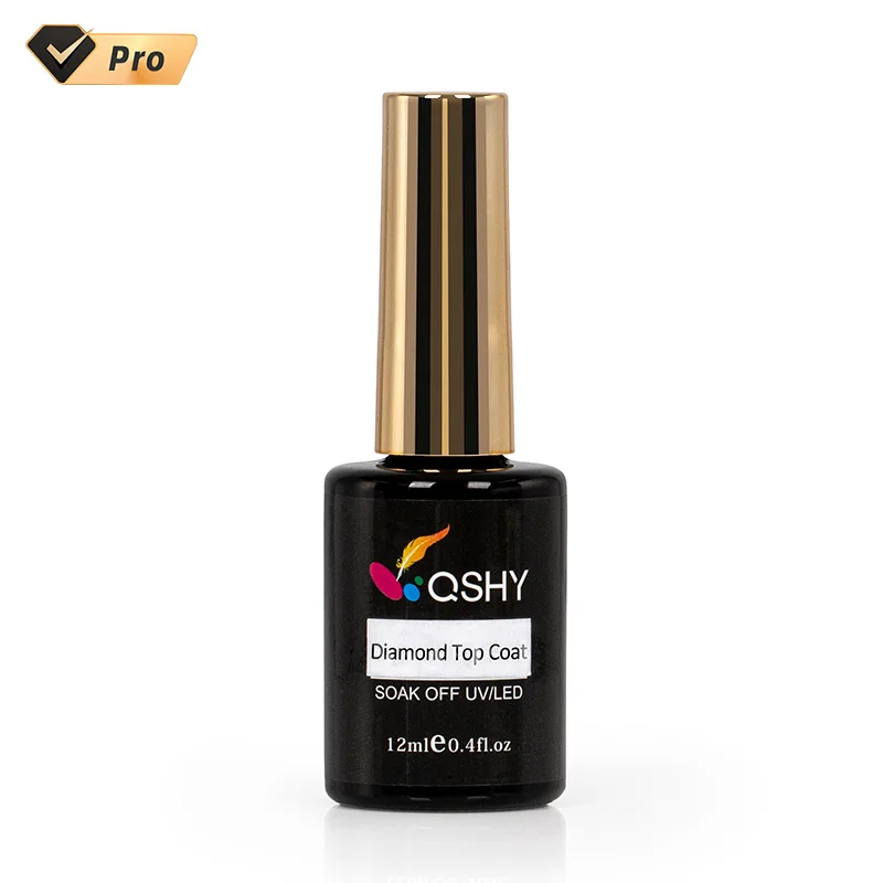 QSHY Custom Logo Soak Off UV/LED Reflective Organic Crystal Diamond Top Coat Resin Gel Nail Polish
QSHY Custom Logo Soak Off UV/LED Reflective Organic Crystal Diamond Top Coat Resin Gel Nail Polish