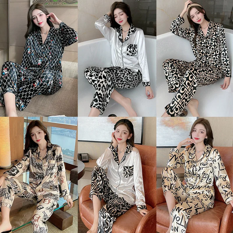 wholesale pajama pants Variety of spring and summerpajamas women's silk thin long-sleeved trousers silk pajamas designer pajamas
wholesale pajama pants Variety of spring and summerpajamas women's silk thin long-sleeved trousers silk pajamas designer pajamas